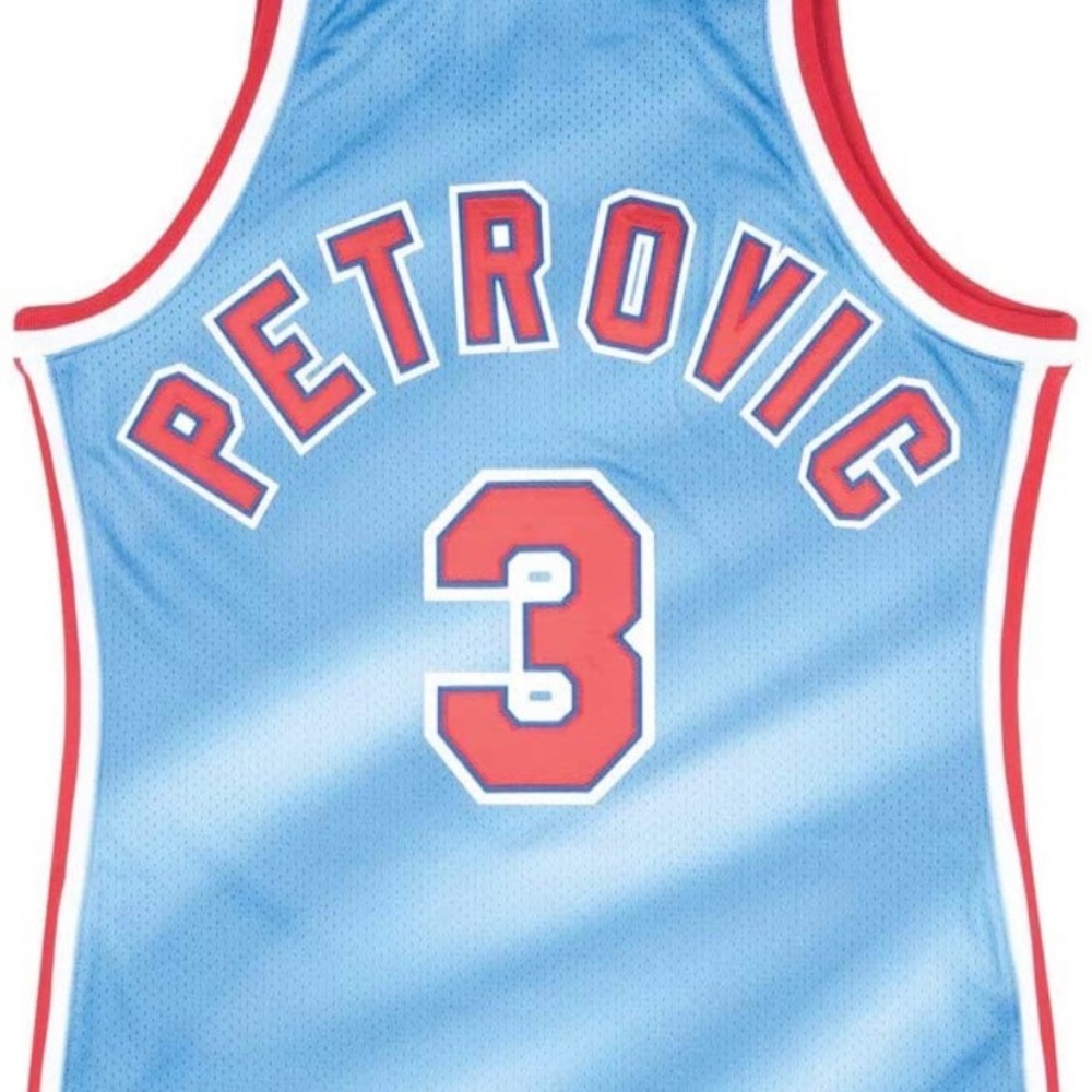 Drazen Petrovic Nets Authentic 1990-91 Jersey - image 2